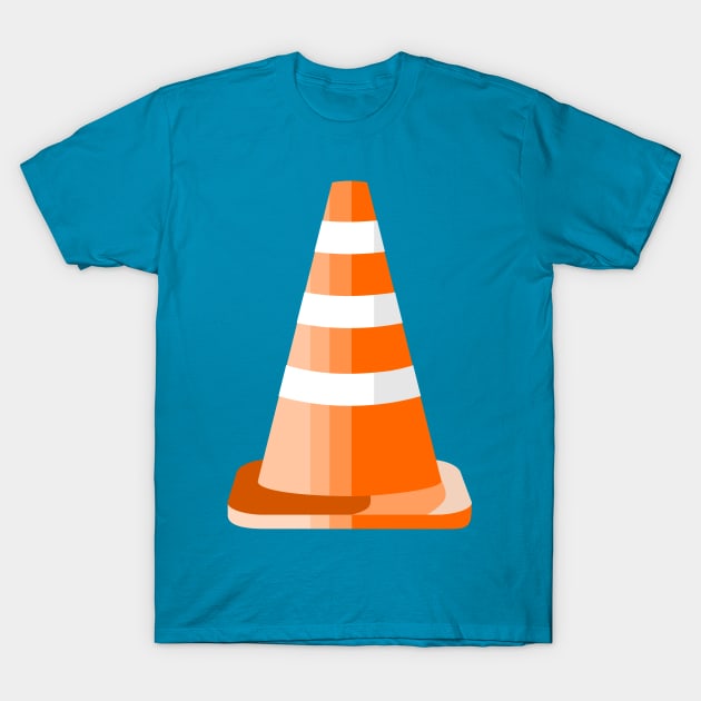 Orange Road Cone T-Shirt by mailboxdisco